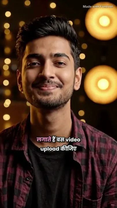 A finished Reel with Hindi subtitles: Devanagari and English words, one word highlighted